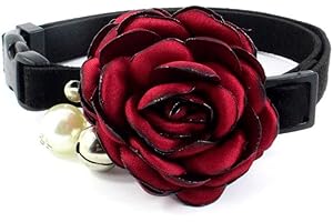 Charm Red Bow Tie Dog Collar for Girl Puppy