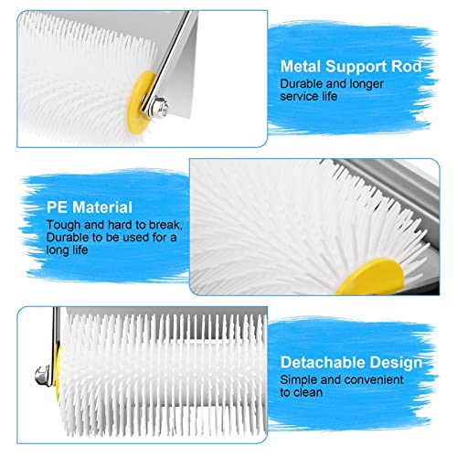 Entlüftungsroller mit Spritzschutz, Spike Walze Spiked Estrich Verbundwalze, Belüften Walze 250 mm Latex Selbstnivellierender Estrich Nivellierer Bodenbelag zum Entfernen von Luftblasen