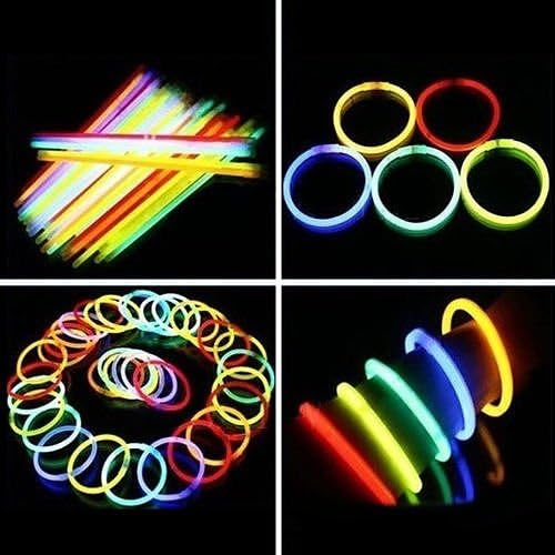1000Pcs 8" Glow Sticks Bracelets Necklaces Neon Mix Colors Party Christmas Favor Set30