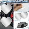 2 Piezas Espejos Punto Ciego para Auto Forma de Corazón, Espejo Lateral para Auto Ángulo Ajustable Removible Gran Angular Convexo Retrovisor para Mayor Seguridad Universal Adhesivo, Accesorios para Autos SUVs 6