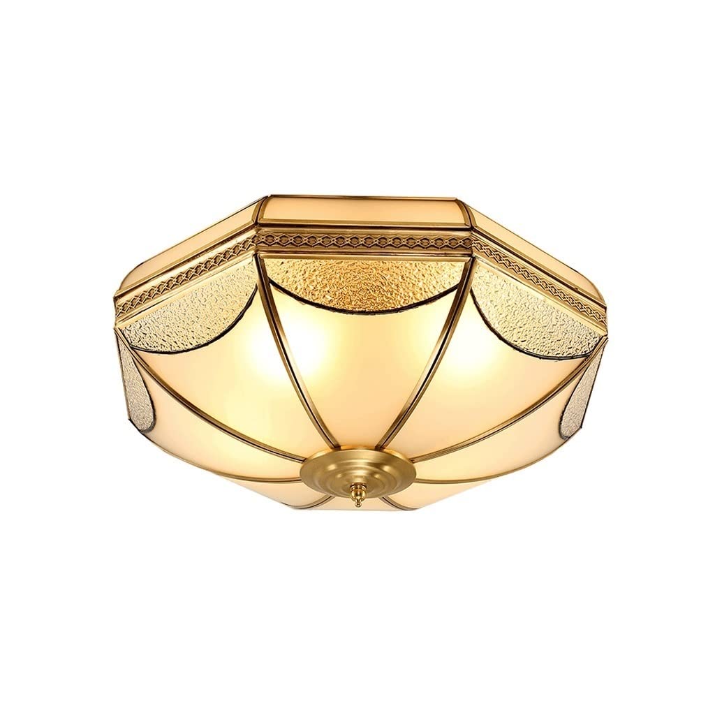HynJGih Copper Ceiling Lamp Warm Bedroom Lamp Study Copper Lamp Corridor Lamp Aisle Lights Creative Personality Lamps Kitchen Ceiling Lights for Bathroom Corridor Kitchen(35cm)