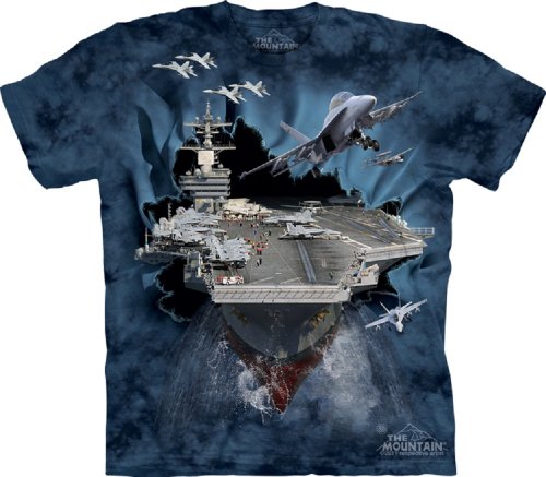 The Mountain Aircraft Carrier Bt Adult T-Shirt, Blue, XL