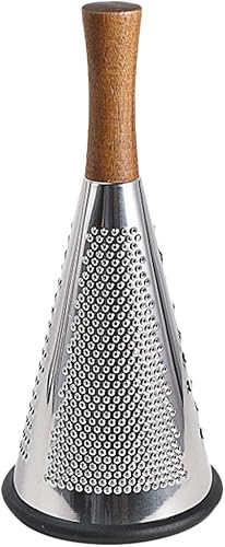 Rallador manual de queso de acero inoxidable con mango ergonómico, accesorio de cocina multiusos para rallar queso, frutas y verduras, herramienta
