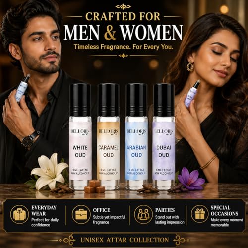 Image of OUD Attar Gift Set for Men & women | 6ml Each | Long Lasting Non Alcoholic Roll-On Perfume Oil Combo Pack Of 4