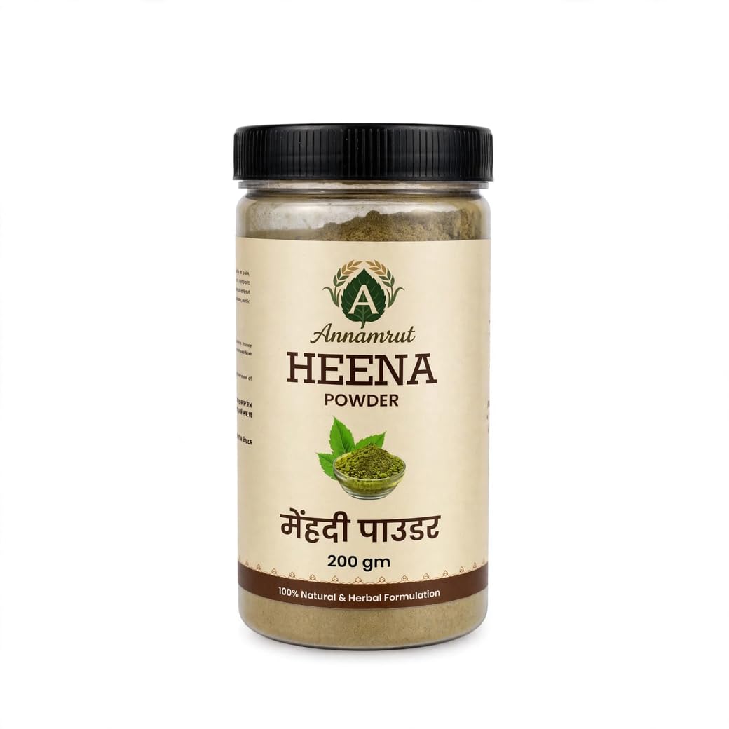 Heena Powder 200g | 100% Natural Henna Powder for Hair | Herbal Hair Conditioning Powder | No Added Preservatives | For External Use | Suitable for Men & Women-image-18