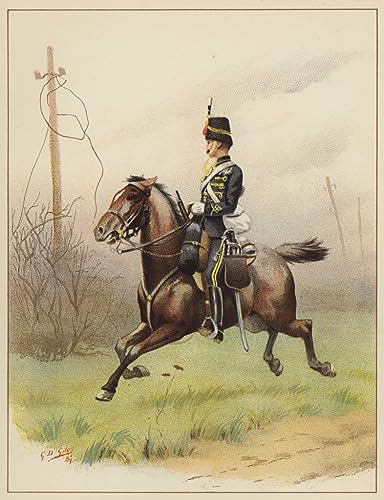 Tableau Toile Affiches d'Art Les Hussards Godfrey Giles Peinture Décorative 60x90cm