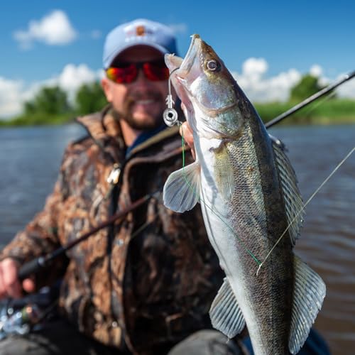 Seenelling 12 Pcs Fishing Jig Heads 3D Eyes Crappie Trout Bass Heads Jigs Tackle Lure Fishing Jigs Heads Suitable for Freshwater and Saltwater 3/16 oz 1/4 oz 3/8 oz 1/2 oz