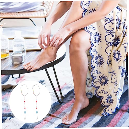 Tobillera de verano y set de 8 piezas con cuentas y estilo bohemio 4