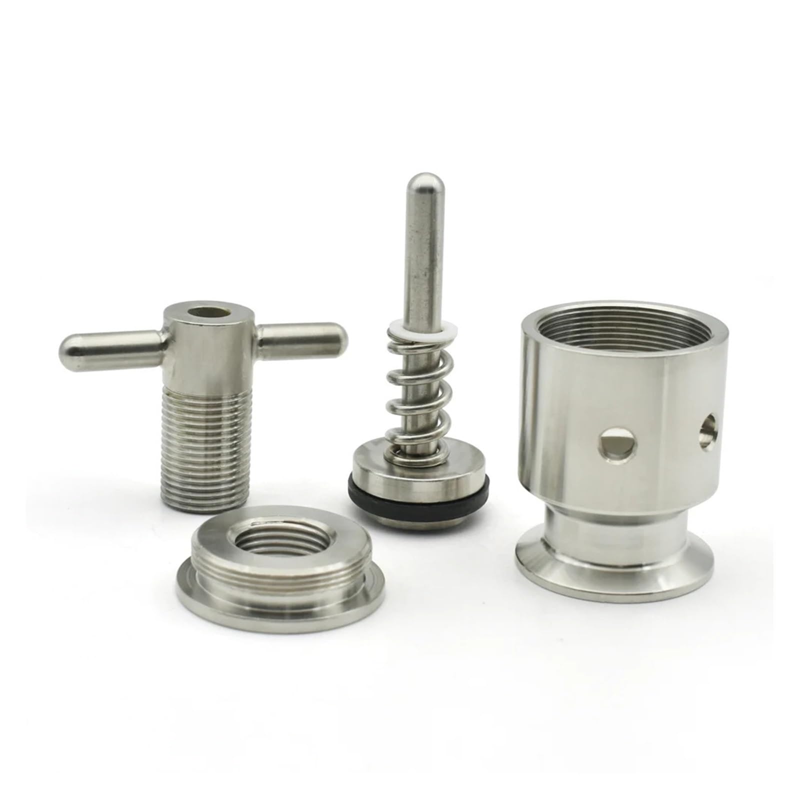 Valvola di Sicurezza Scarico Pressione Valvola di sicurezza Tri Clamp da 1,5" 0,5-5 Bar OD50,5mm