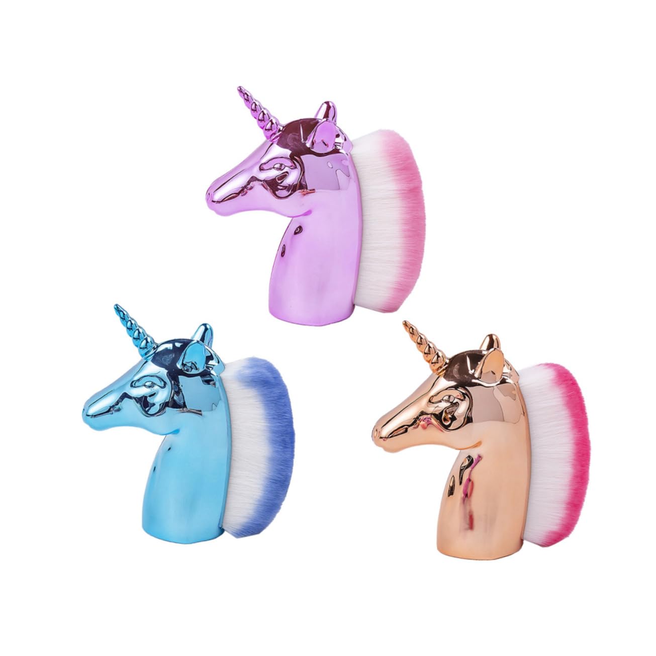 FOMIYES 6pièces Brosse à Ongles De Nettoyage Unicorn Pour Élimination Poussière Bleu Rose Brosse Douce Pour Manucure Et Pédicure