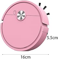 Vista 2 de Robot aspirador inteligente robot inteligente de limpieza de pisos con sistema de trapeador de barrido doble, múltiples modos de limpieza, carga