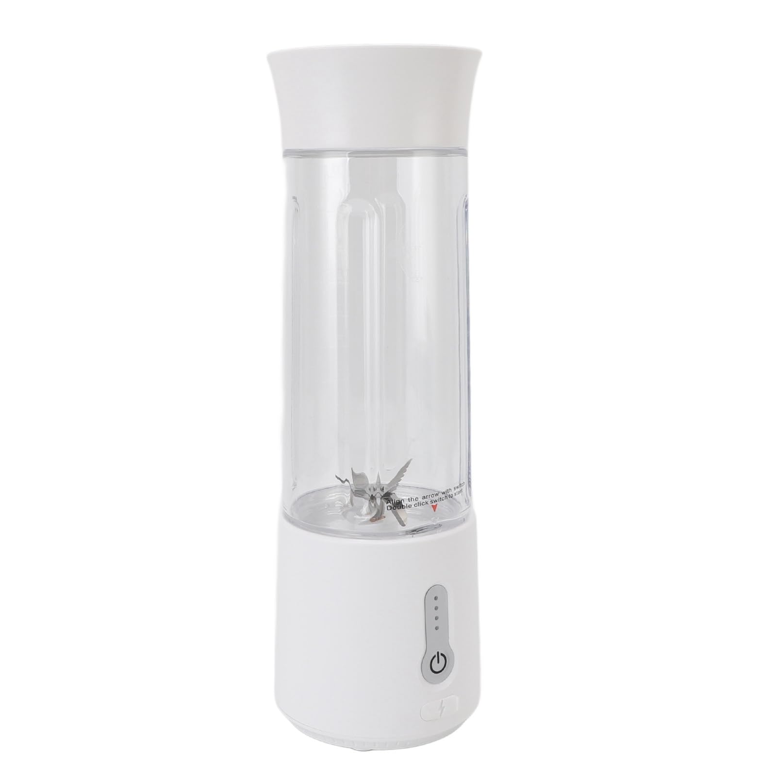 Licuadora Portátil, Recargable USB 500ml 6 Cuchillas 22000 RPM, para Batidora Batidora Batido De Proteínas con Luz Indicadora De Batería para Viajes Gimnasio Camping