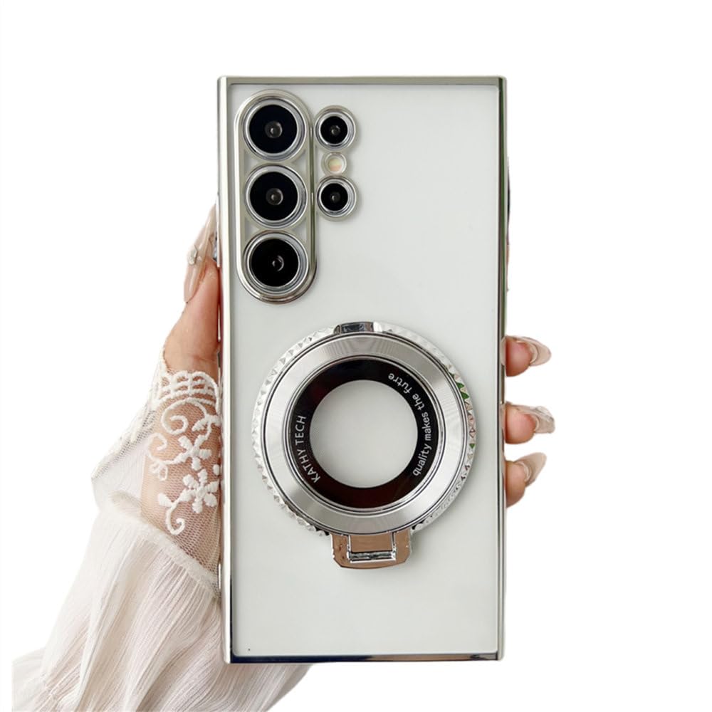 Étui S23 Plus argent idéal pour appels vidéo et trajets auto - 8