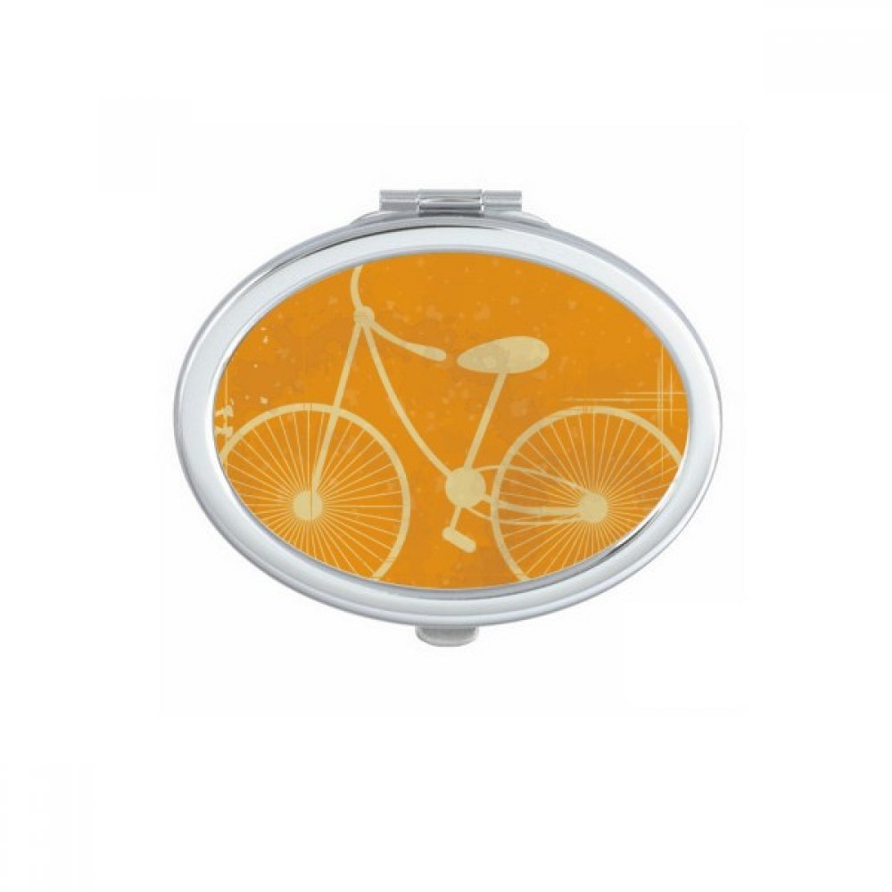 Miroir de maquillage tennis de table compact ovale accessoire de poche portable fait main