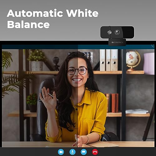 ZEBRONICS Sharp Pro High Resolution Digital Webcam, 30 Fps, 2048 X 1536 Qxga, Microphone, Auto Focus, Dedicated Privacy Shutter, Tripod Support,... - Image 4