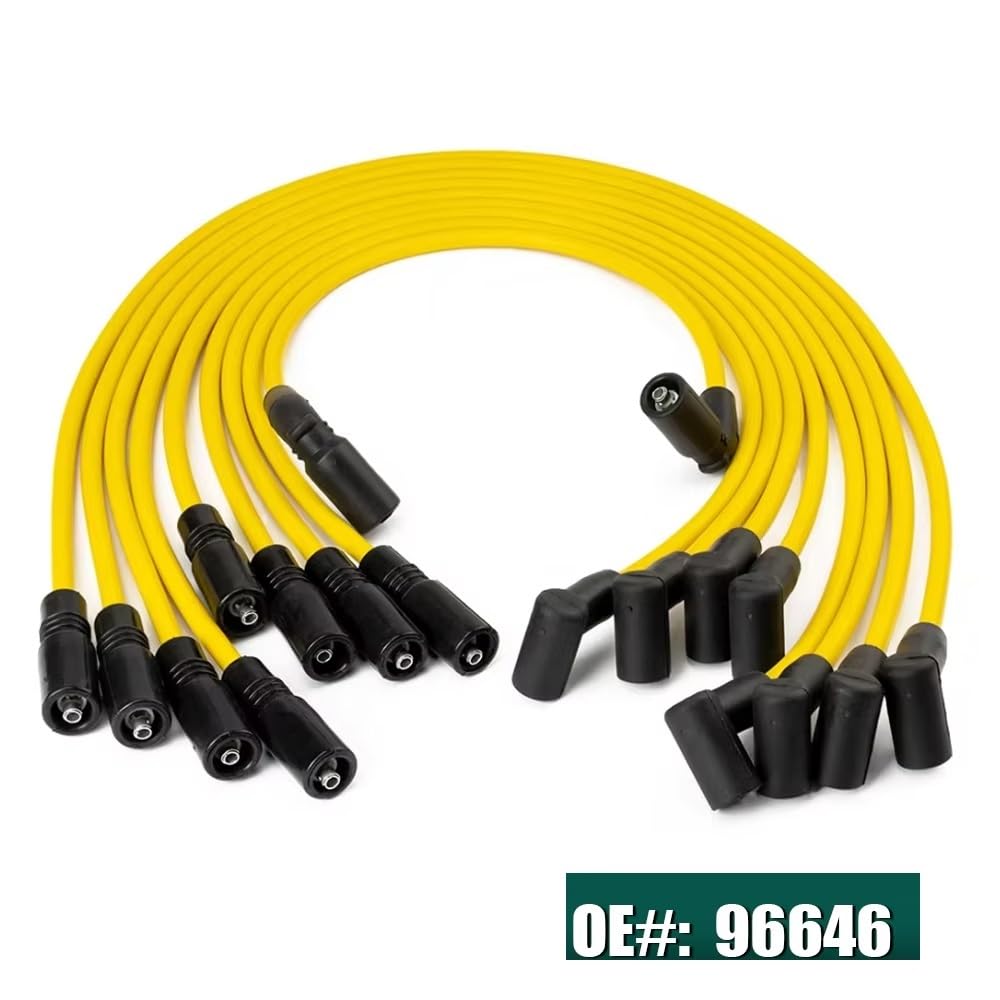 Compatible con Chevrolet para C1500 V8 5.7L 5.0L 1996 1997 1998 1999 2X1197 9718Q 88862089 Cable de bujía
