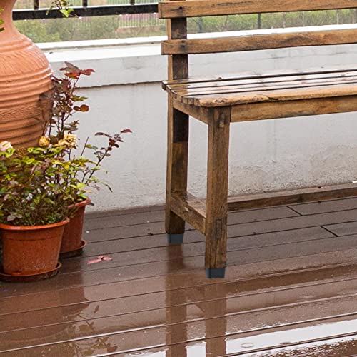 möbelfüße schwarz die Möbel perfekt vom Boden fernhalten Quadratisch Gummipuffer Elastikpuffer Gummifüße Schutz Möbel, Tisch（mit Schrauben Möbelgleiter ） (8), 3.0*3.0*3.0, T-30