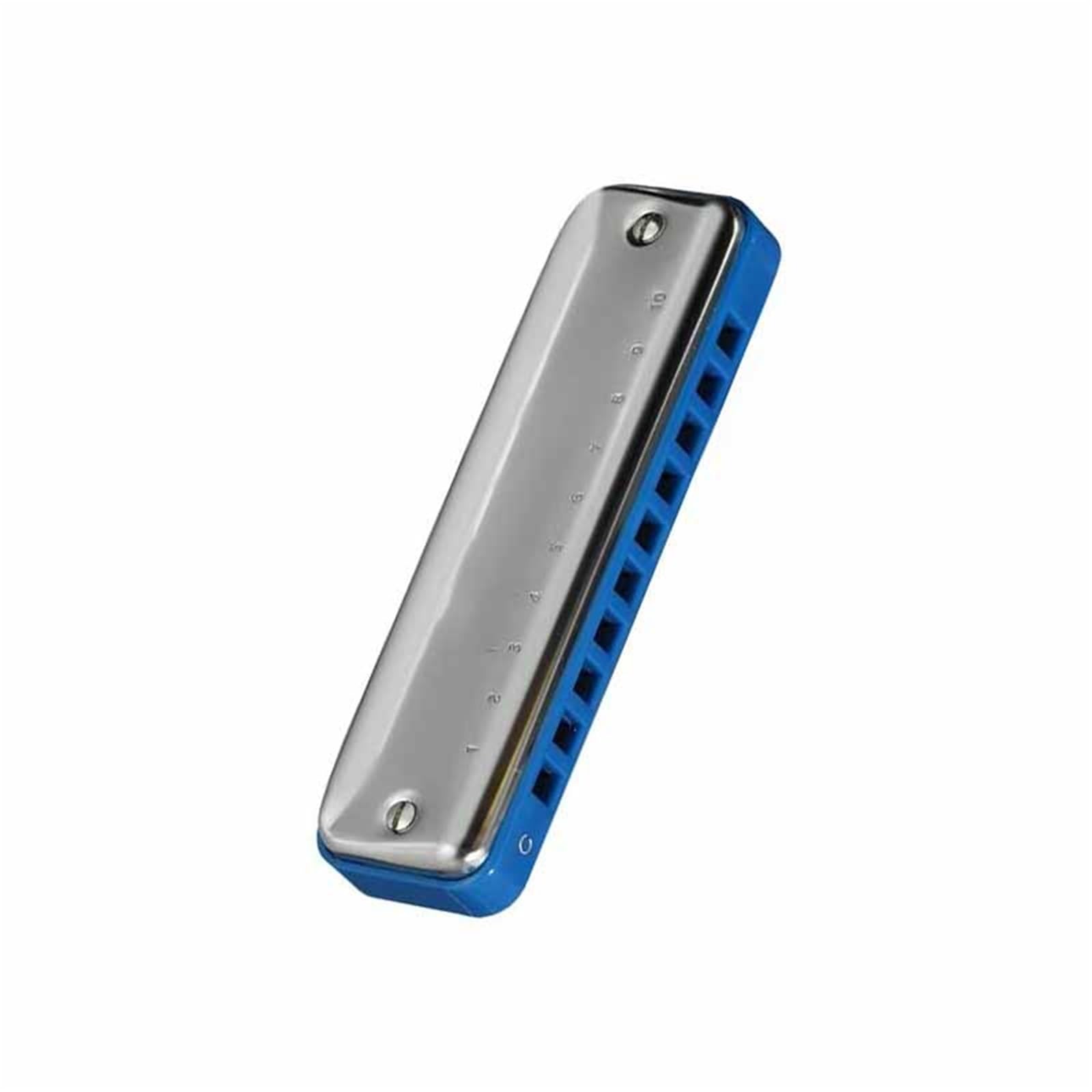 Armonica Armonica Blues A 10 Fori In Tonalità Di Do Maggiore Scala Diatonica Con Pettine In Plastica Grigia