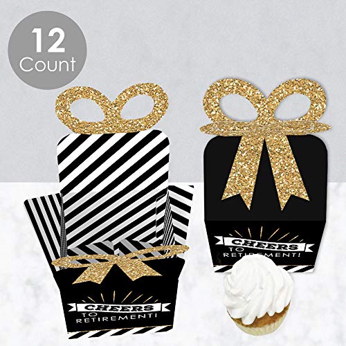 Big Dot Of Happiness Happy Retirement - Square Favor Gift Boxes - Retirement Party Bow Boxes - Set Of 12 #TOP2