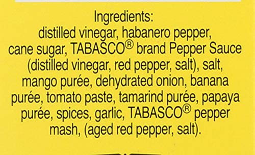 Image of TABASCO Brand Habanero Hot Sauce, Spicy Heat & Fruity Balance, Glass Bottle, Jamaican-Style, Packed with Heat, Great for Wing Sauce, Shrimp Kabobs, & More, 2 Fl Oz (Pack of 2)