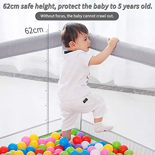 EAQ Baby Playpen, Large Baby Playard,Indoor & Outdoor Kids Activity Center with AntiSlip Base