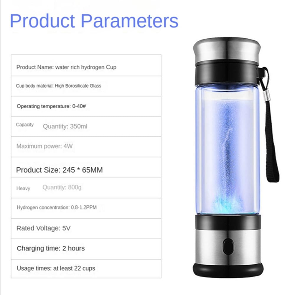 Generatore di idrogeno Bicchiere d'acqua Filtro Ionizzatore Acqua in Idrogeno Portatile Super Antiossidante Bottiglia di Acqua Idrogeno
