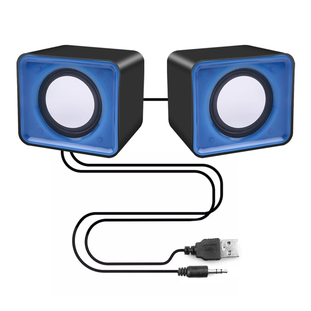 Altavoces de música de 3.5mm compactos para mejorar el audio de portátiles con sonido estéreo 8