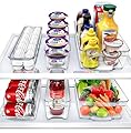 Sorbus Fridge Bins and Freezer Bins Refrigerator Organizer Stackable Food Storage Containers BPA-Free Drawer Organizers for Refrigerator Freezer and Pantry