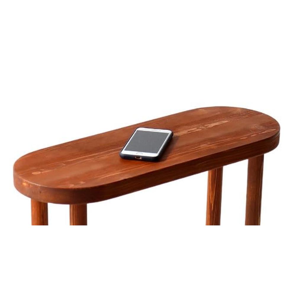 Amazon.com: GENESIS WOODESIGN Oval Solid Wood Narrow Side Table