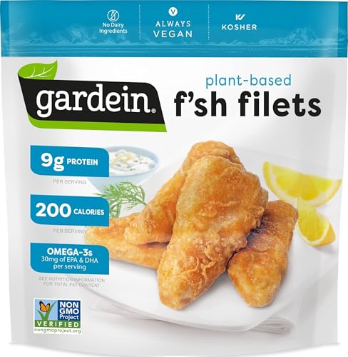 Gardein Golden Plant-Based Fishless Filets, Vegan, Frozen, 10.1 oz.