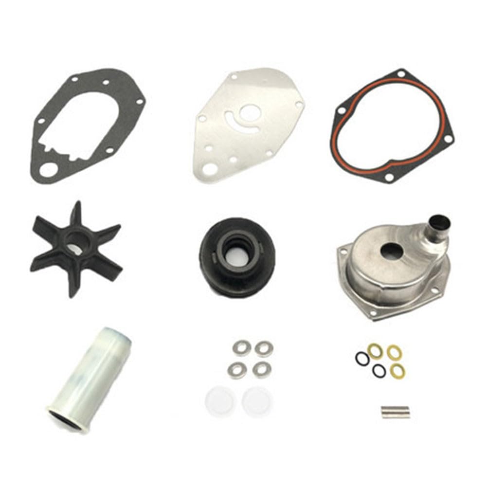 EasyByMall Kit de reparación de bomba de agua para Mercury Mariner Outboard 40-60HP, repuesto de impulsor compatible con 46-812966A12 812966A11