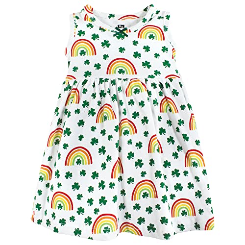 Image of Hudson Baby Girls' Cotton Dress and Cardigan Set