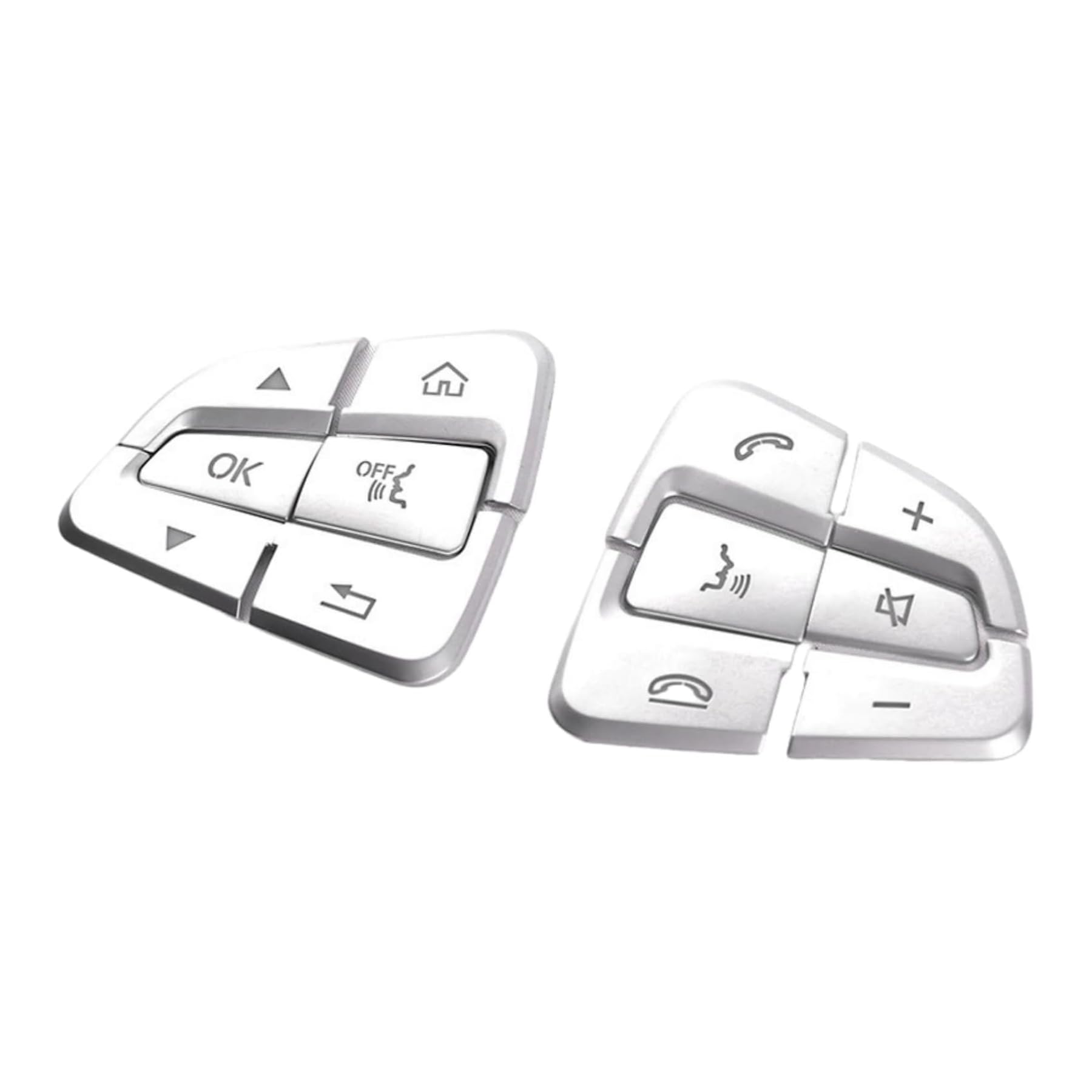 12 Pcs Steering Wheel Button lnner Decoration Covers Trim Stickers Replacement for Benz C V GLC Class W205 X205