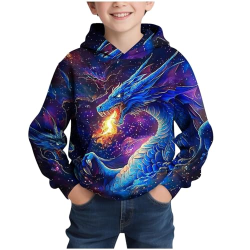 Sweat à capuche garçon manches longues confortable vêtement de loisirs polyvalent