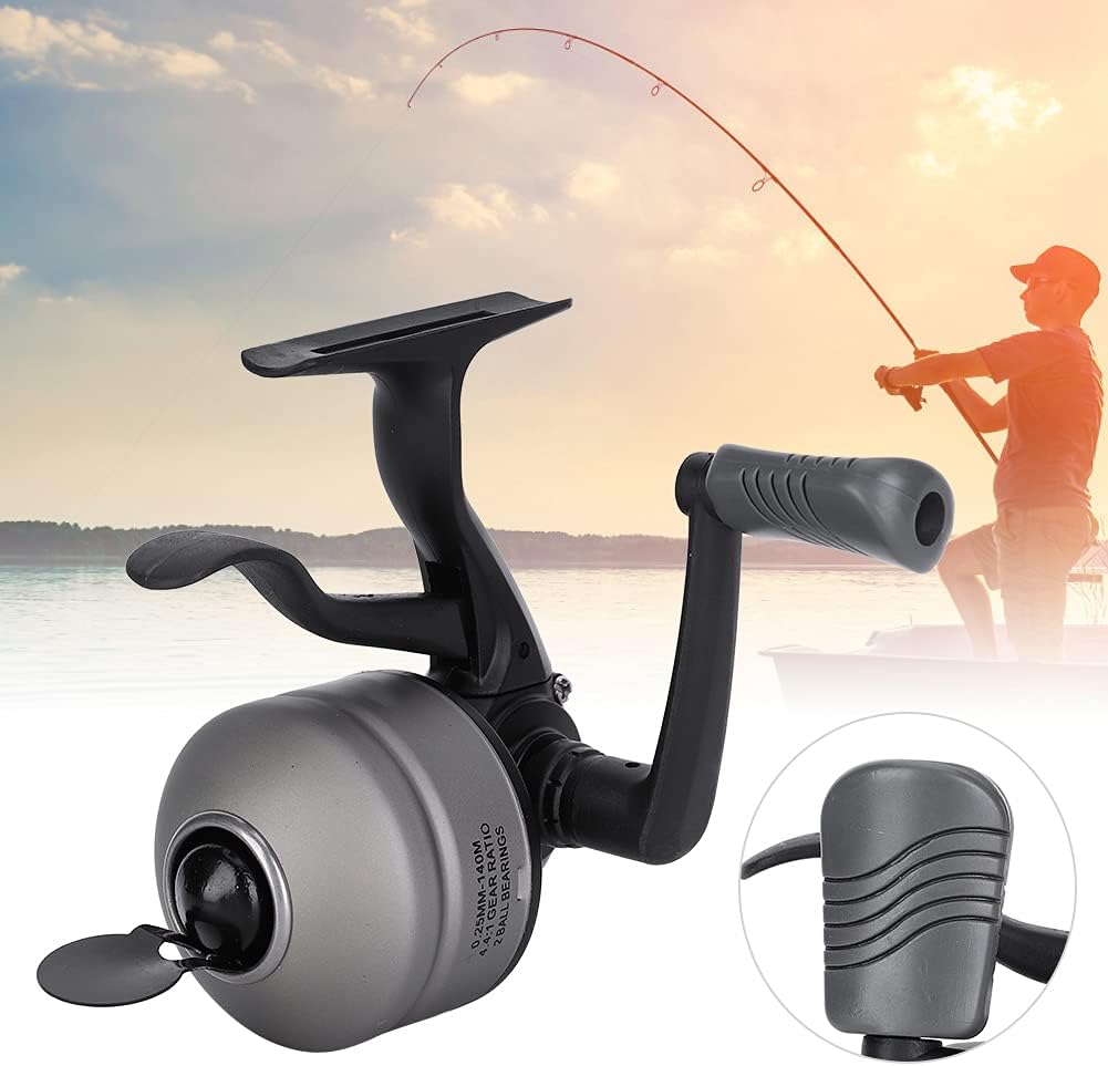 Spincast Fishing Reel, Interior Wiring Close Lure Hand Brake Spinning Reel Fishing Line Wheel Tackle with Trigger for Outdoor Fishing