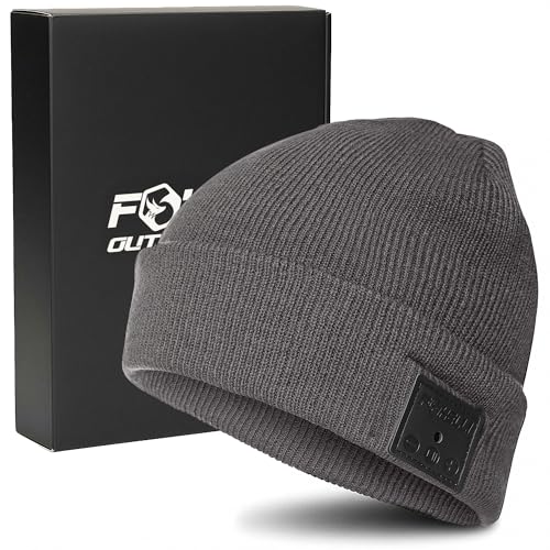 Image of Foxelli Bluetooth Beanie Hat - 15-Hour Battery, Built-in Mic, Fully Washable, Perfect Tech Gift for Men & Women