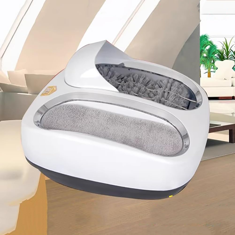 Aserzenith White Household Electric Shoe Sole Cleaner, Intelligent Automatic Shoe Sole Washing Machine, Compact Shoe Polisher, 280 Rpm, Multi-Functional Electric Shoe Polishing Machine Set