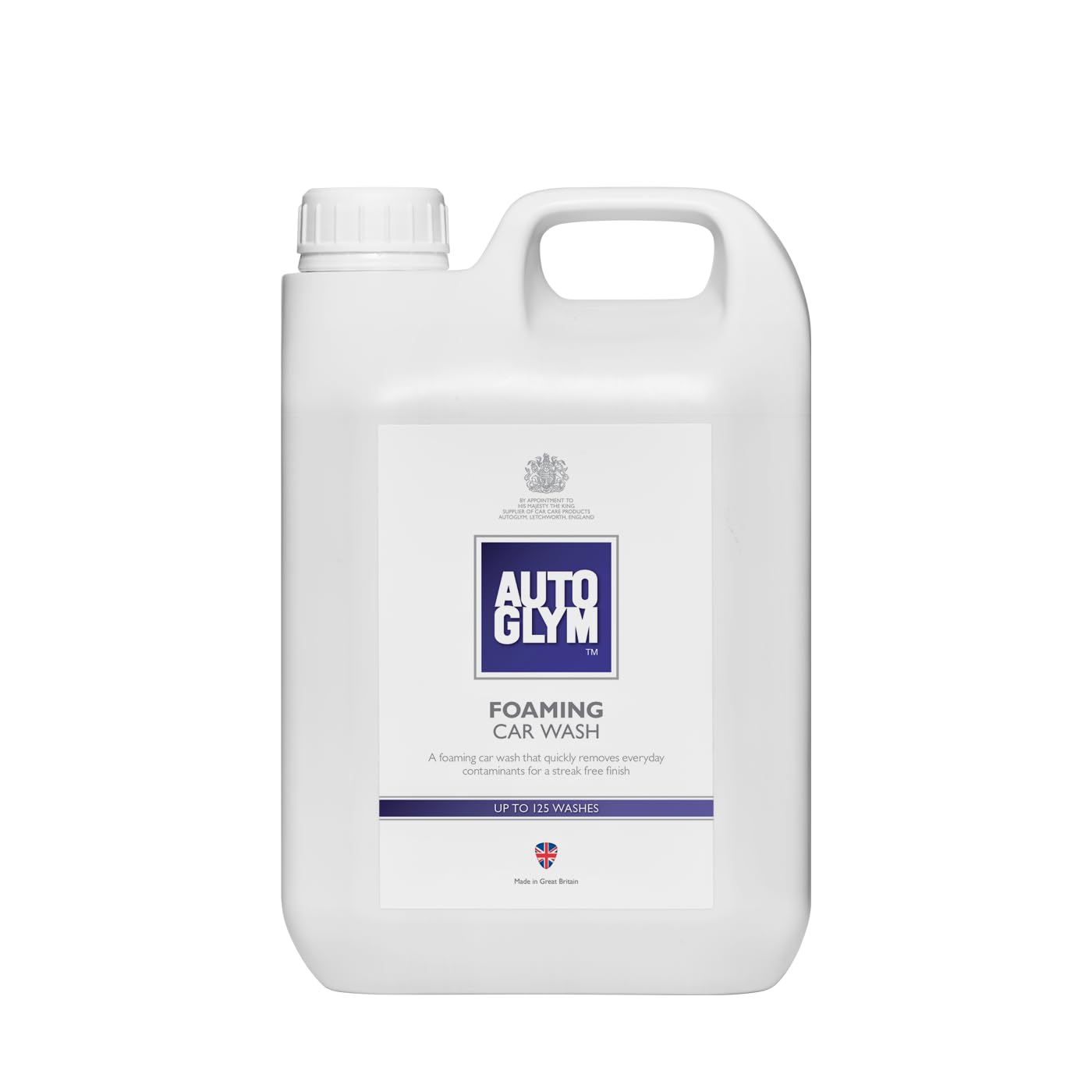 Autoglym Foaming Car Wash, 2.5 Litres - High Foaming Car Shampoo For All Bodyworks - pH Neutral, 125 Washes and Wax Safe Formula for Cleaning Car Exterior - Concentrated Car Wash Soap[Amazon-developed Certification] Compact by Design