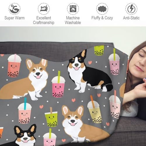 Couverture ronde en flanelle motif animaux de compagnie 140 cm - 4