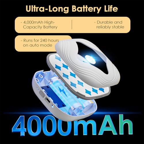 Image of Flying Trap Insect, 2 in 1 Portable Fruit Fly Trap 4000 mAh, 2 Trap Wihte and 10 Glue Cards, Fruit Fly Traps for Gnat, Moth, Mosquito, Suitable for Home, Outside,Patio,Backyard,Camping
