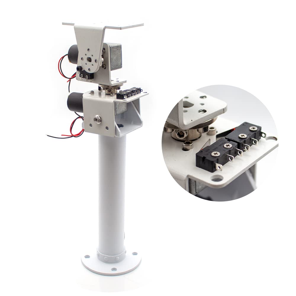 DC Zweiachsiger Kardanischer Solar Tracking Roboter Hochleistungs Hochdrehmoment Ganzmetall Schneckengetriebemotor