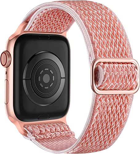 Lerobo Stretchy Solo Loop Bands Compatible with Apple Watch Band 44mm 45mm 42mm 49mm 41mm 40mm 38mm Women Men,Soft Adjustable Nylon Bands Compatible for Apple Watch SE Ultra 2 iWatch Series 9 8 7 6 5