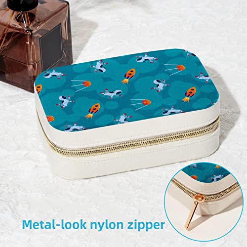 Boîte à bijoux de rangement portable et compacte pour collier bague et boucle