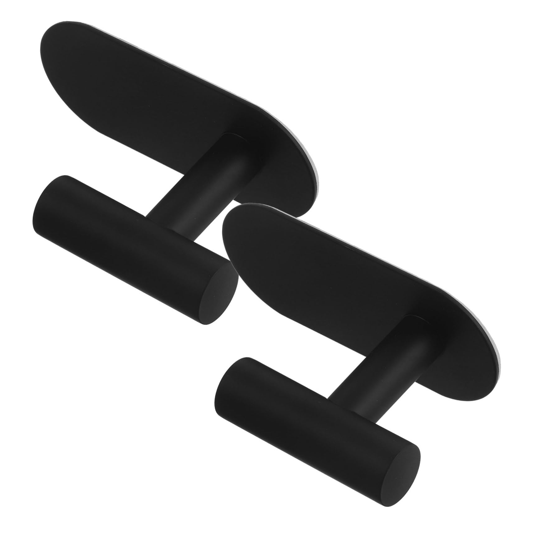 EXCEART 5 Set Gancio Adesivo in Acciaio Inossidabile Per Asciugamano Bagni Opaco Appendiabiti Ganci Da Bagno A Forma Di Sospeso Ganci Di Vestiti Ganci Neri Zaino Nero 2 Pezzi*5
