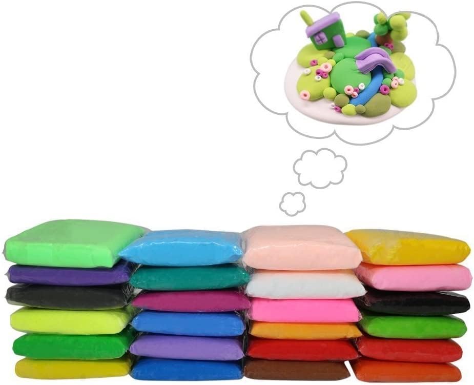 Eclet (Pack of 12) Air Dry Clay, Colorful Children Soft Clay, Creative Art Crafts, Gifts for Kids-Multi Color. Non-Toxic Modeling Magic Fluffy Foam Bouncing Clay Putty Kit for Kids with Tools .129 (B0CJ7BTGYD) Amazon Price History, Amazon Price Tracker