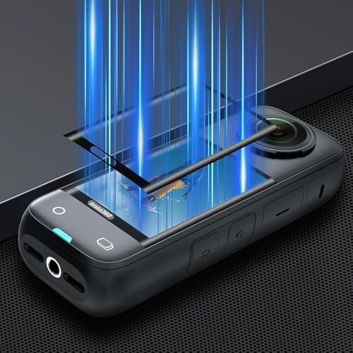 Image of Action Pro Insta360 X4 Tempered Glass Compatible with Insta360 X4, Bubble Free Installation, Ultra HD, 9H Hardness, Scratch Resistant (Pack of 1)