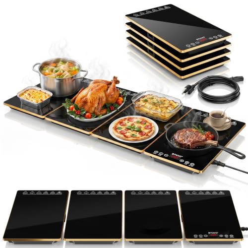 BTUVC Electric Warming Tray, 4-in-1 Food...