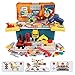 LIHAO Juguetes Montessori Puzzle 3D Juguetes Mosaico Infantil Taladro Juguetes Puzzles Rompecabezas Bloques Construccion con Taladro Tornillo con Caja de Bloque Juguete Educativo Regalo para Niños