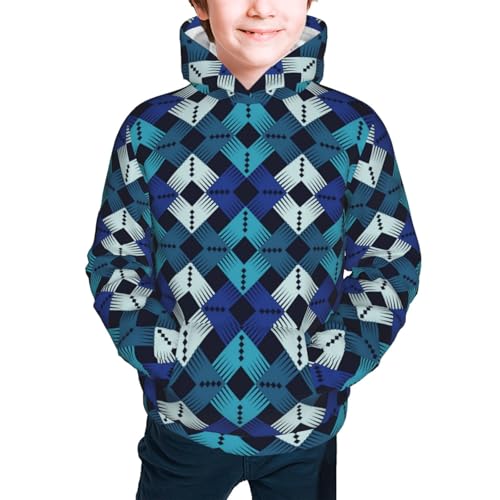 Texture of Corners Kids Pullover Hoodies Boys Sweatshirts Girls Athletic Clothes with Pocket2