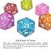 KESS Giant D20 - 5” Foam 20-Sided Dice for Role Playing Games and Collectors, Oversized, 6 Vibrant Colors - colors will vary, Outdoor Toy for Backyard, Pool, Beach, RPG, Ages 6+